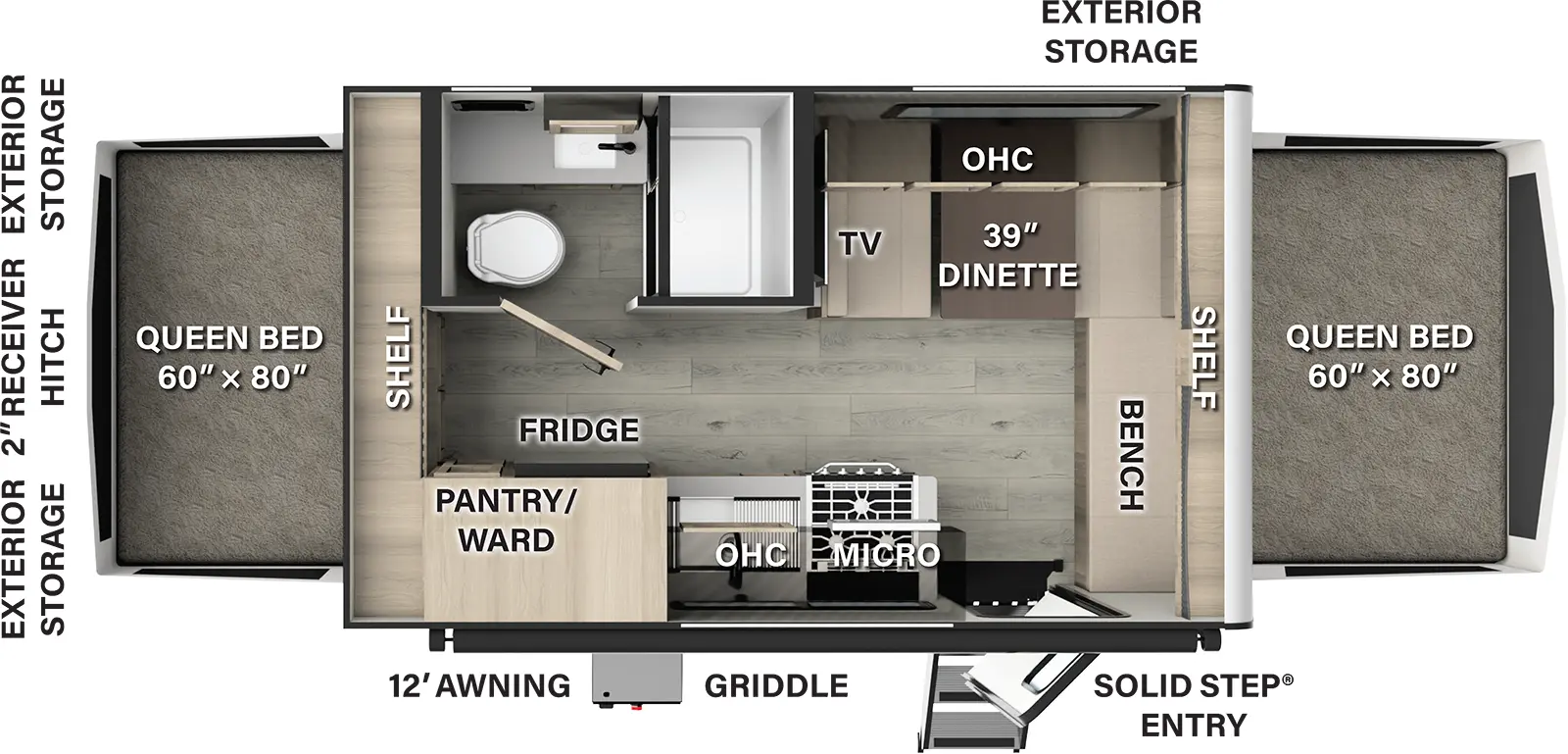 Flagstaff Shamrock 17E Floorplan